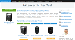 Desktop Screenshot of aktenvernichter-test.org